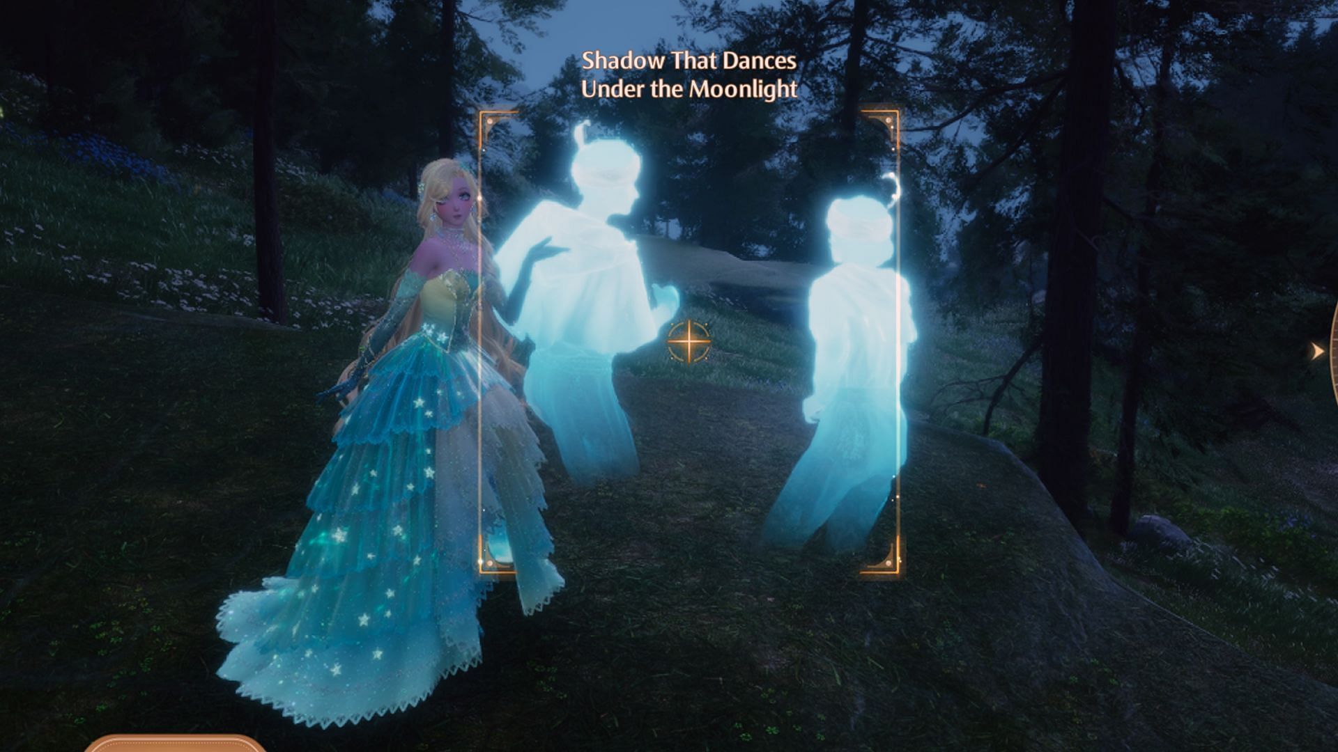 Take a photo of the dancing shadows at night (Image via Sportskeeda Gaming/Infold Games)